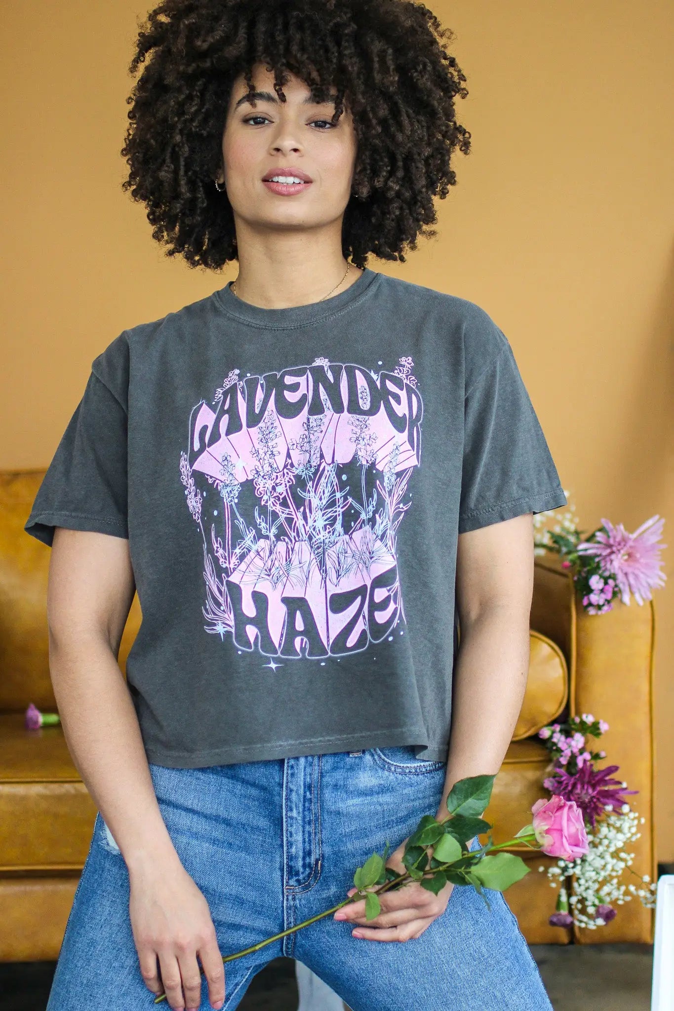 Taylor Swift Midnights Era "Lavender Haze" Crop Tee