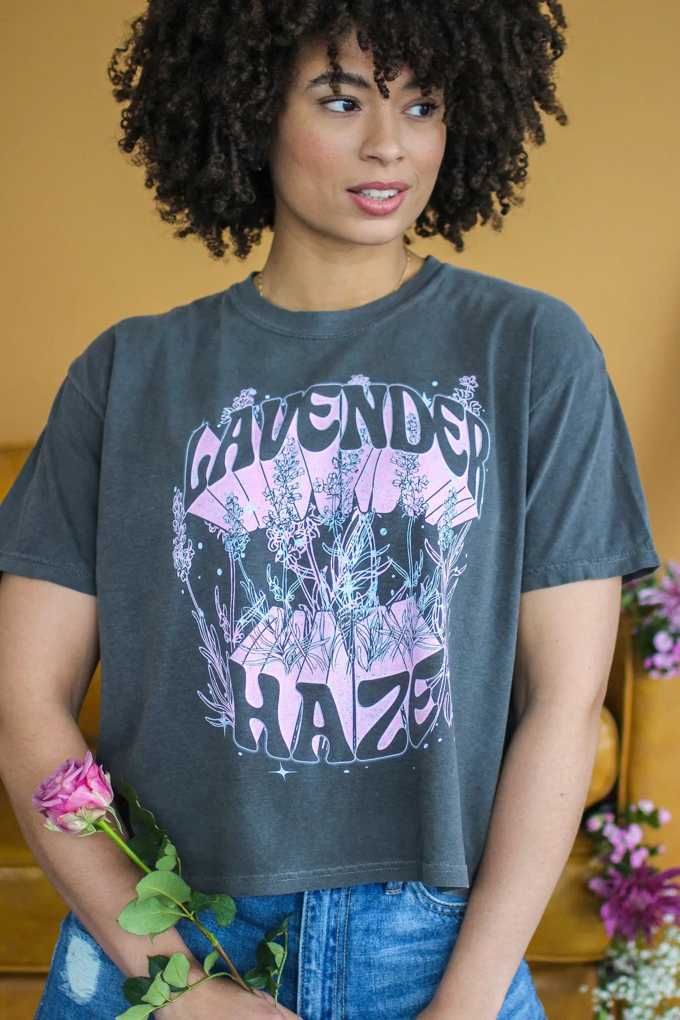 Taylor Swift Midnights Era "Lavender Haze" Crop Tee