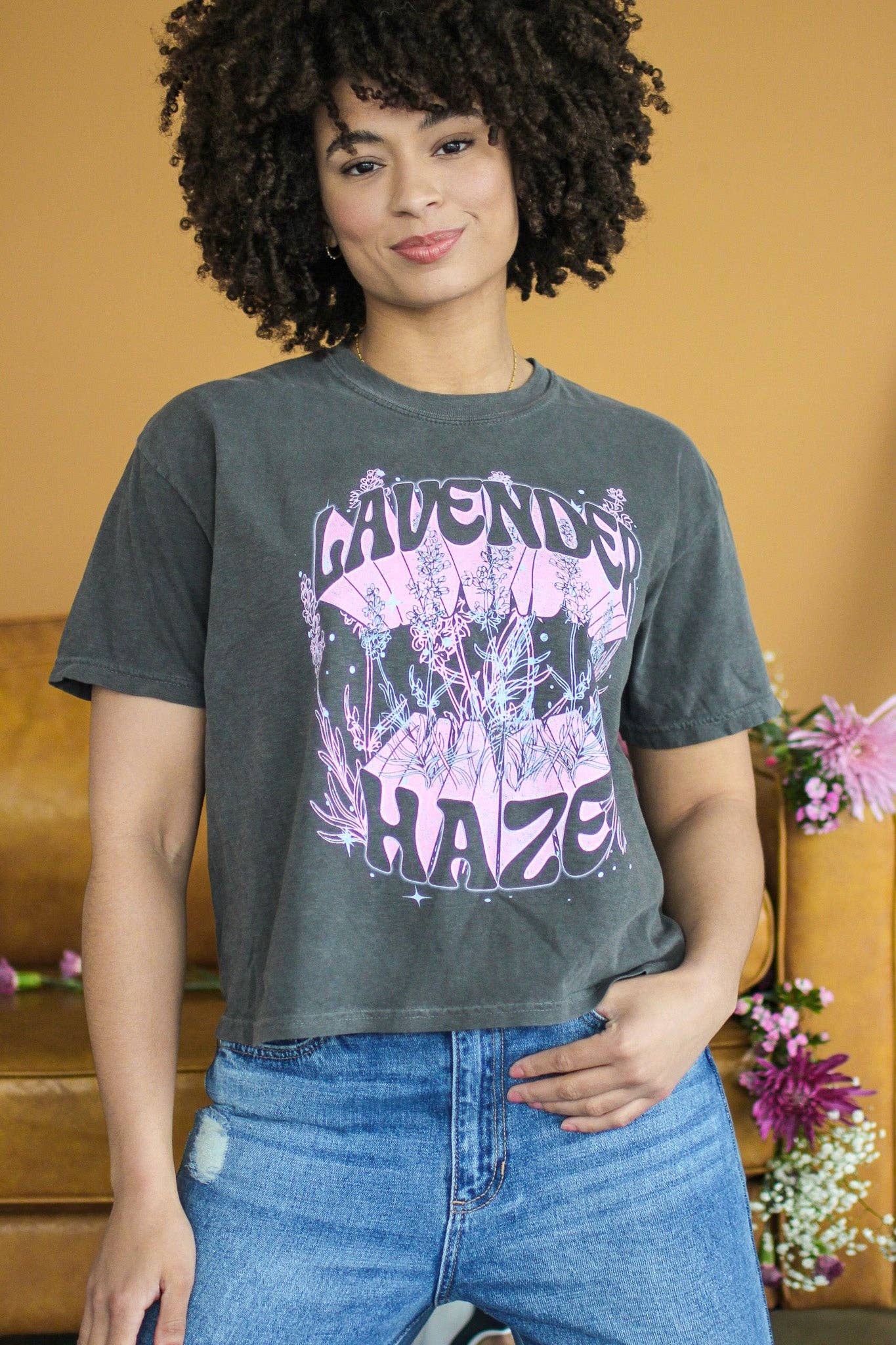 Taylor Swift Midnights Era "Lavender Haze" Crop Tee