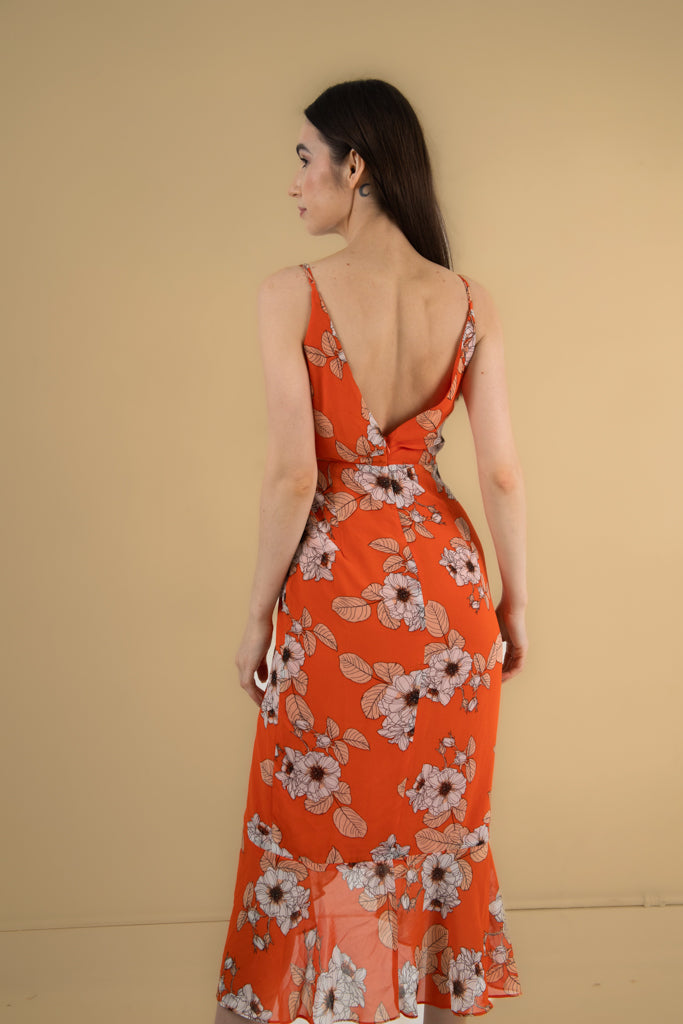 Bardot "Loretta" Midi Dress in Poppy - XS