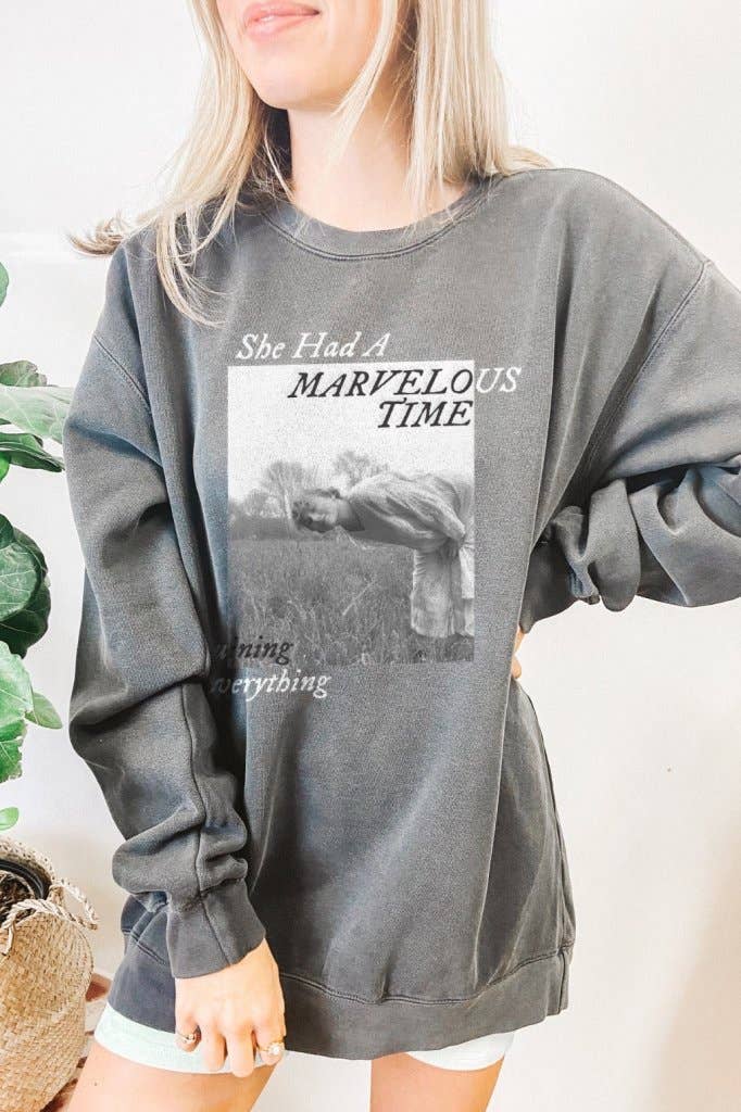 Taylor Swift Folklore Era "Marvelous Time" Pullover Sweatshirt